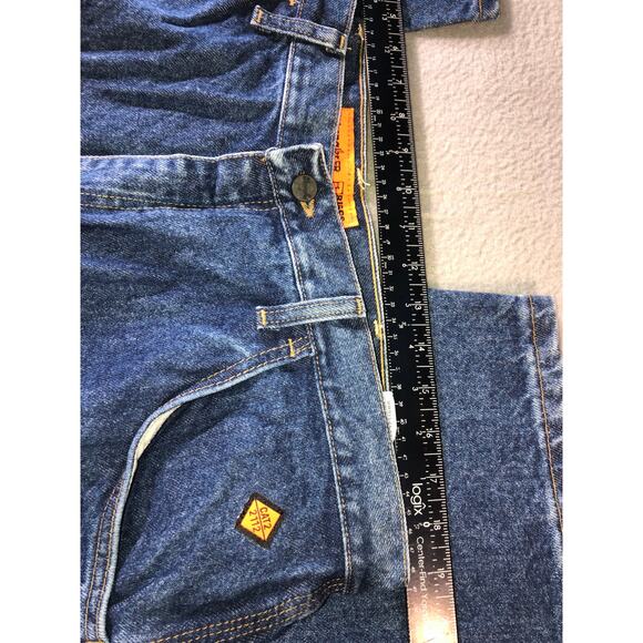 Wrangler Riggs Workwear FR Cat2 2112 Carpenter 40X30 Men’s Y2K Blue Denim Jeans - Picture 3 of 8
